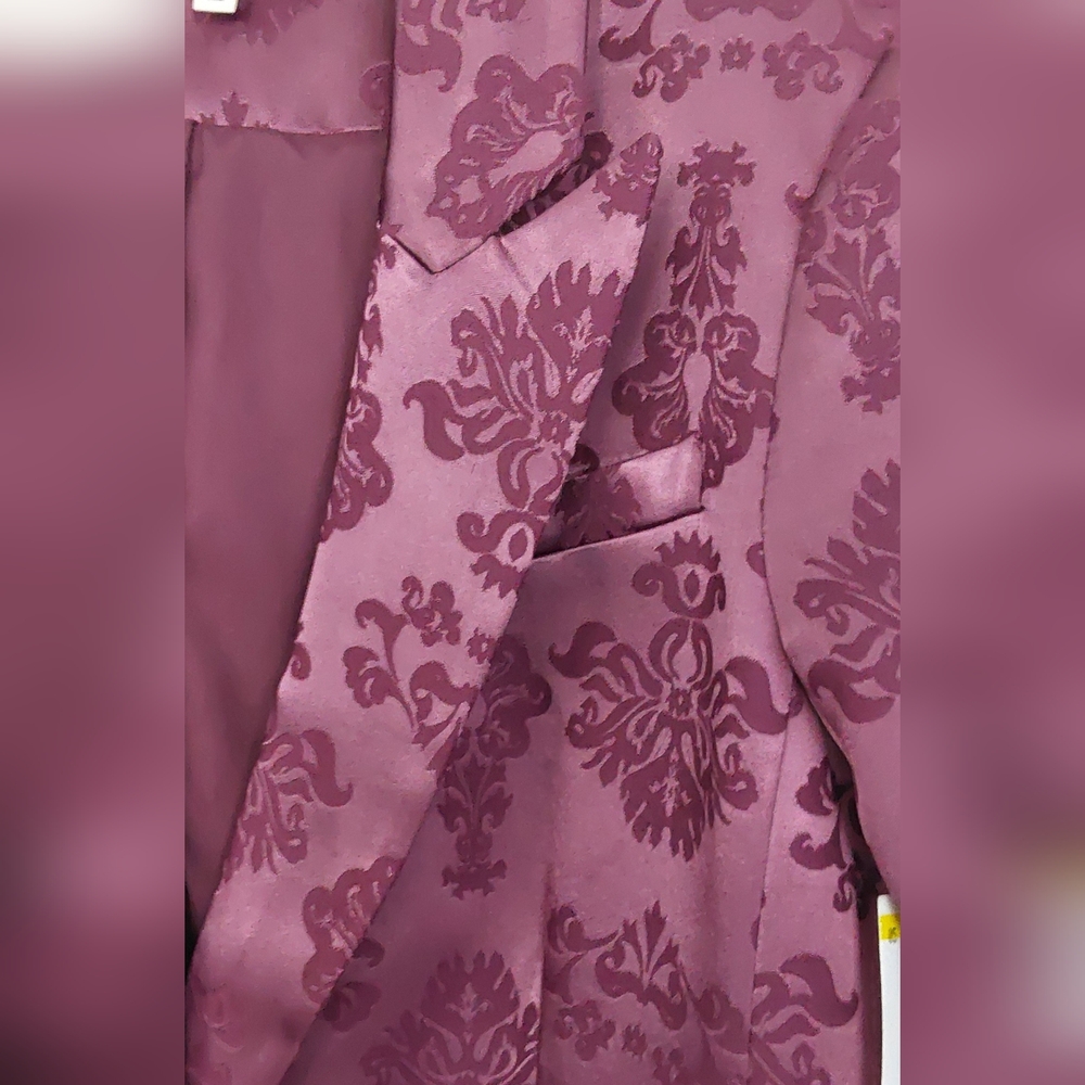 NWT...CINQ @ SEPT FAYE FLORAL BAROQUE SATIN JACQUARD 2 PIECE SUIT 8 - Picture 6 of 13